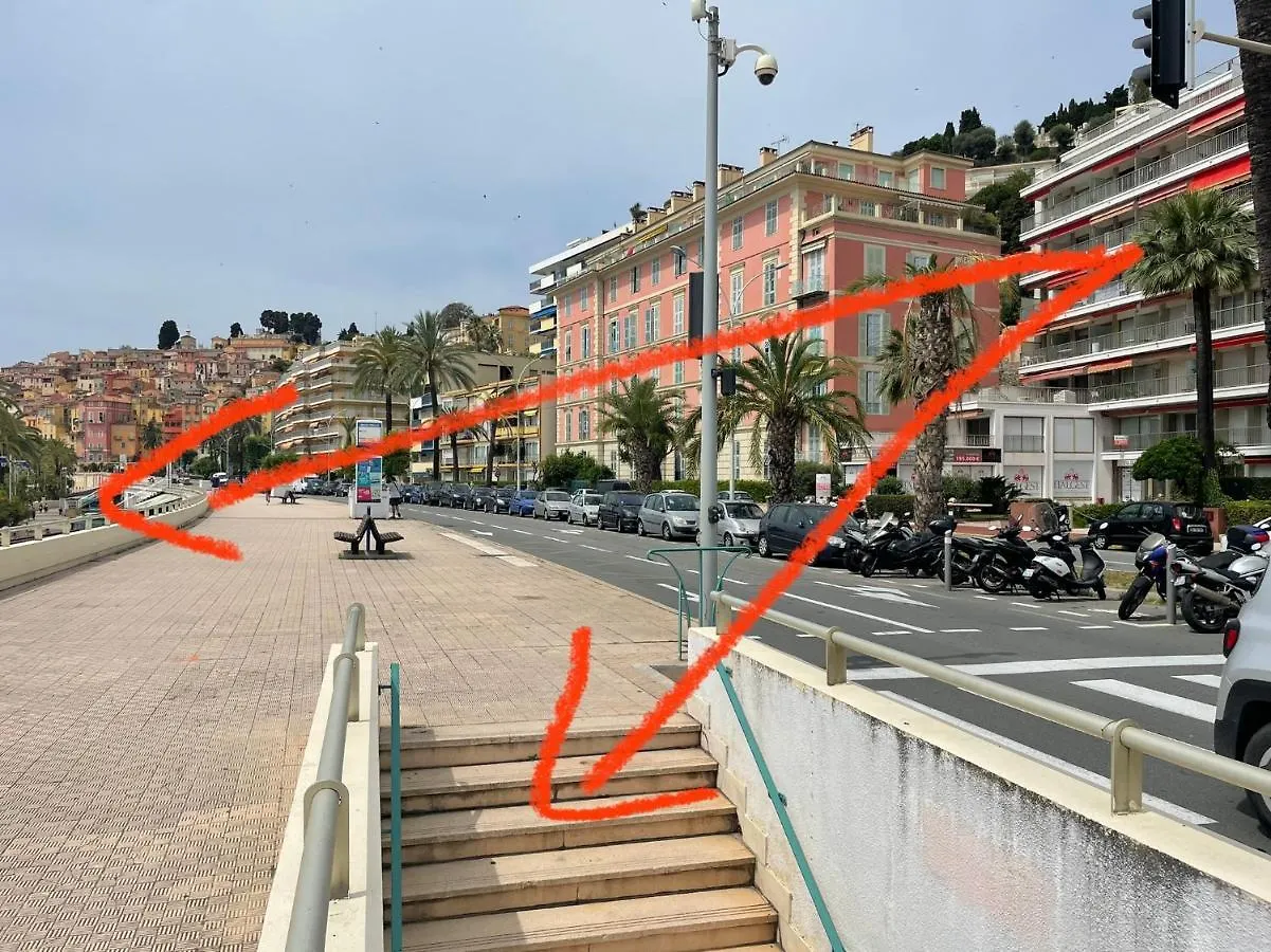 La Room: Seaside Apartment + Terrace + Parking Menton